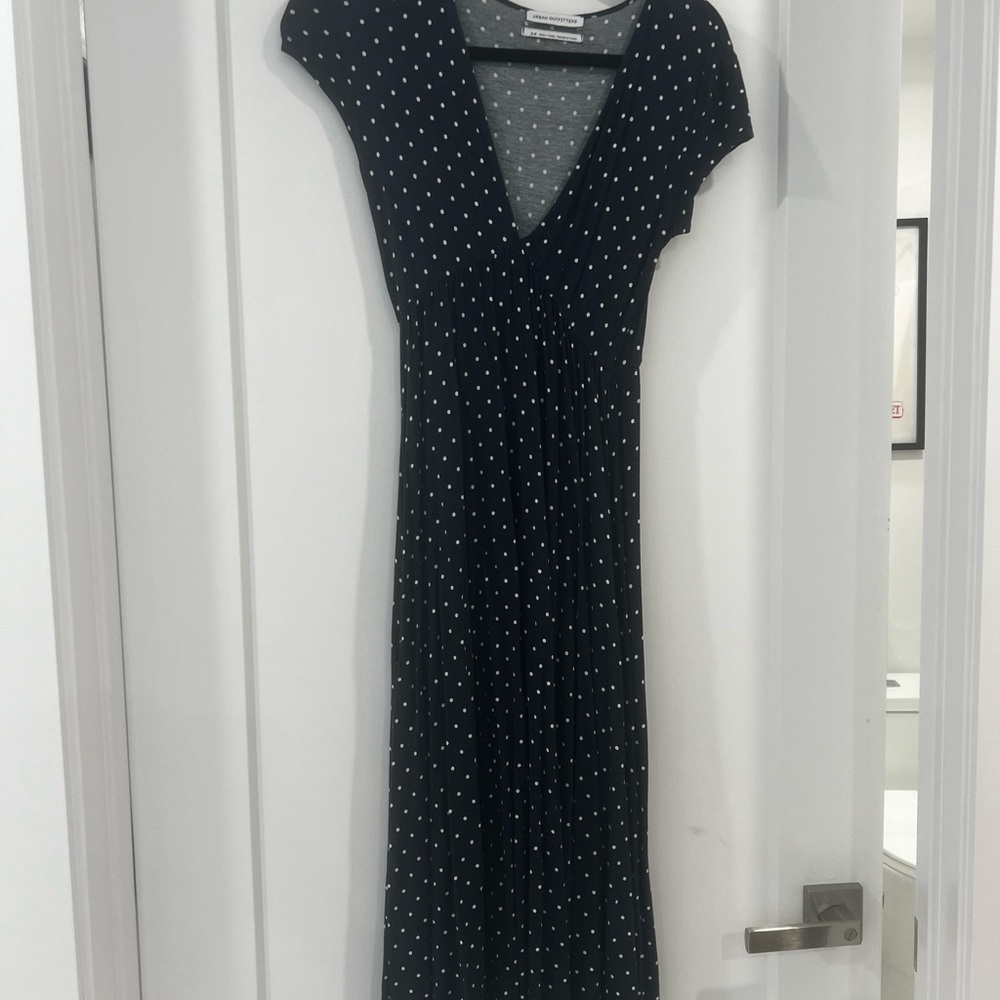 Urban Outfitters Navy blue Polka Dot Dress